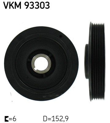 Belt Pulley, crankshaft - VKM 93303 SKF